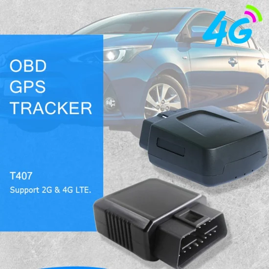 New 4G Anti-theft OBD Vehicle Car GPS Tracker device with ACC Alarm Power Cut Alarm T407