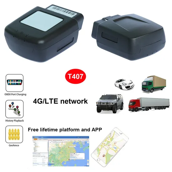 New 4G Anti-theft OBD Vehicle Car GPS Tracker device with ACC Alarm Power Cut Alarm T407