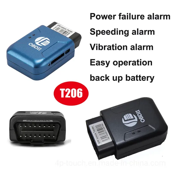 New Arrival Easy Install GSM OBDII Automotive Car GPS Tracker with Mileage Monitor Fuel Detection T206