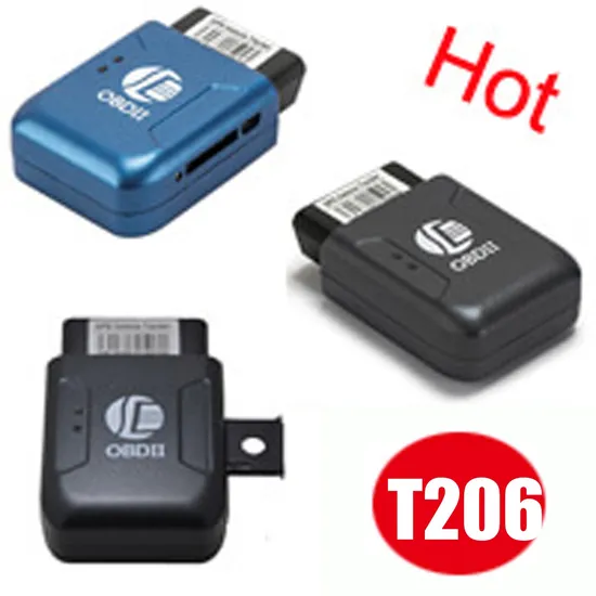 New Developed OBD II Hot Selling Easy Install Real Time Truck Automotive GSM GPS Car Tracker with Vibration Alarm T206