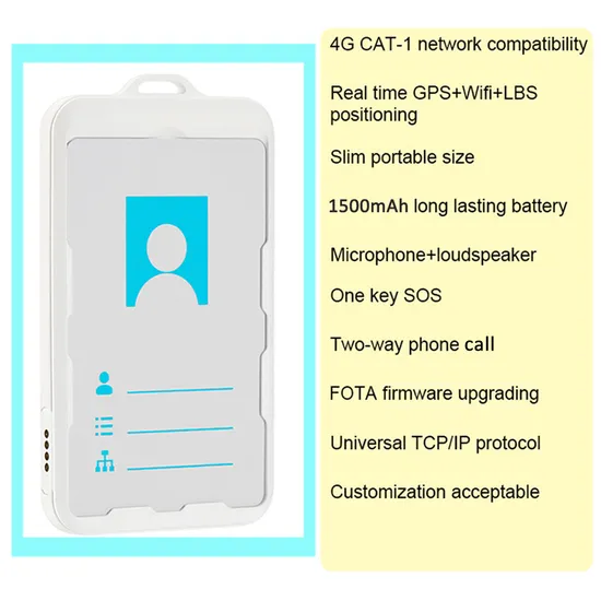 New mold 4G Anti lost Keys Luggages assets 1500mAh GPS ID Card tracker with listen in feature GEO-Fence alerts