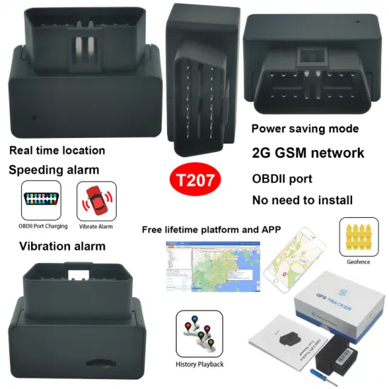 New promotion OBD GSM vehicle Tracking Device Car GPS Tracker with Accurate Position Power Saving Mode T207