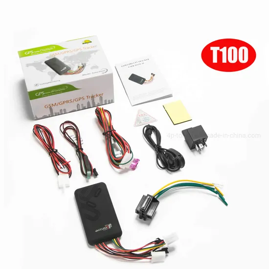 Original Manufacturer GSM Automotive Tracking Device Vehicle Tracker GPS with Open Door Alarm T100