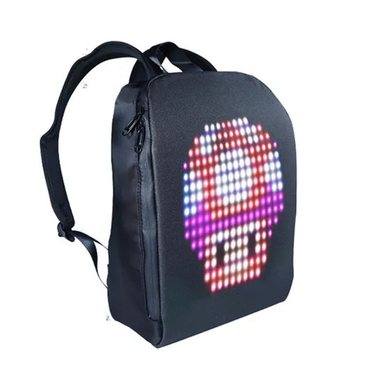 LED Backpack with Programmable Screen, Digital Backpack, LED Bookbag, Video Backpack Motorcycle Backpack