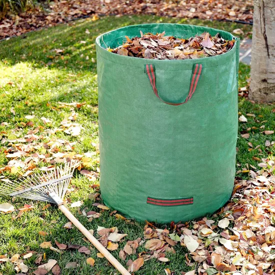 Garden Leaf Collection Bag Ultimate Leaf Collector Kit - 3 Pack Heavy Duty Yard Waste Bags Premium Leaf Collection Set - 3 Durable Yard Waste Bags