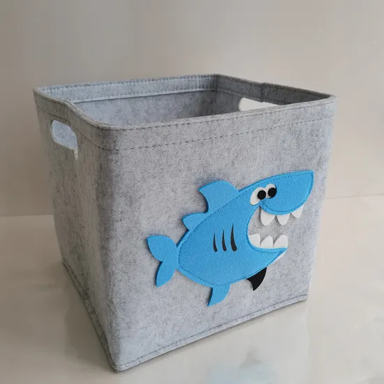 Kids Playroom Felt Storage Box Animal Cube Storage Bins Cloth Storage Chest