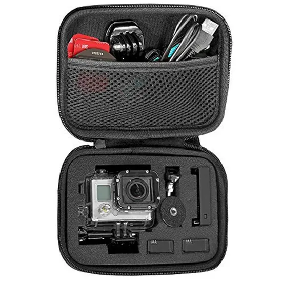 Large Carrying Case Action Camera Storage Bag Compatible with Gopro Hero 11 10 9 8 7 6 5/Akaso Ek7000 Brave 4 V50X Brave Motorbike Case Motobike Big Photography