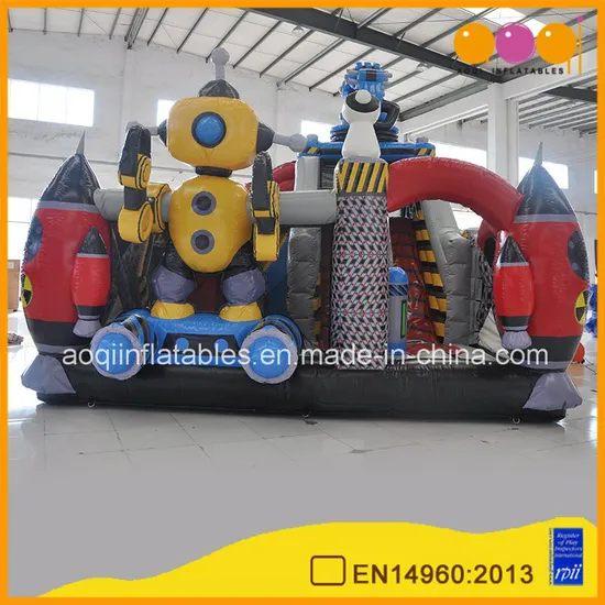 2017 New Design Robotic Hauler Slide Inflatable Kid Playing Slide (AQ01814)