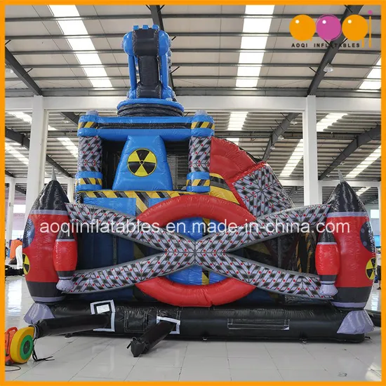 2017 New Design Robotic Hauler Slide Inflatable Kid Playing Slide (AQ01814)