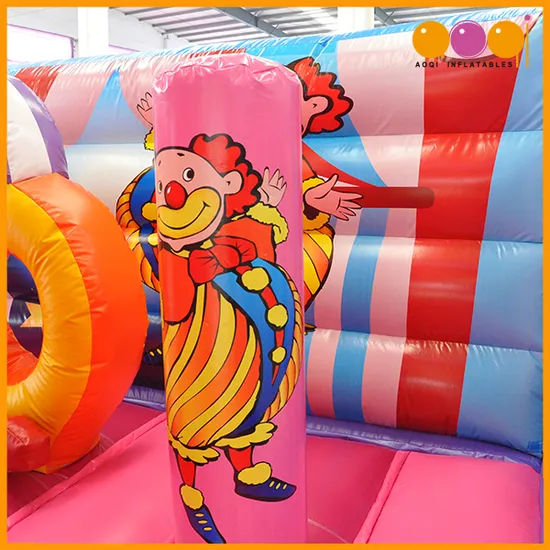 2019 New Designed Carnival Inflatable Funcity Game with Dry Slide for Kids