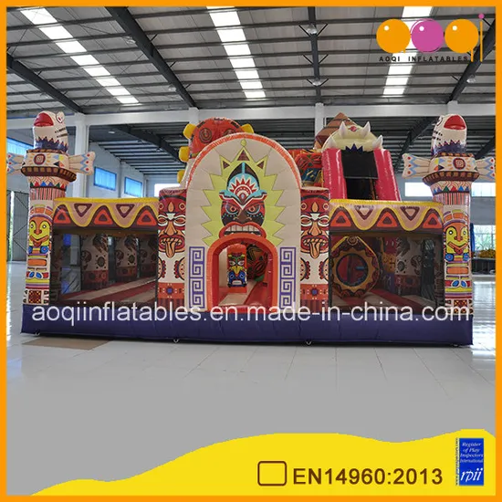 African Totem Inflatable Theme Park Inflatable Playland Fun (AQ01813)