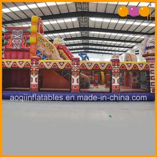 African Totem Inflatable Theme Park Inflatable Playland Fun (AQ01813)