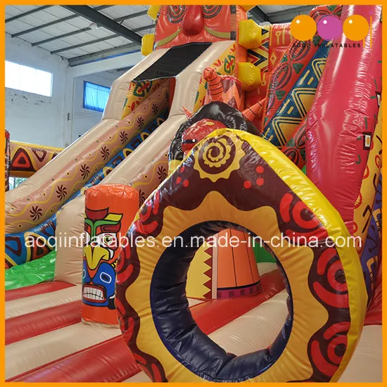 African Totem Inflatable Theme Park Inflatable Playland Fun (AQ01813)