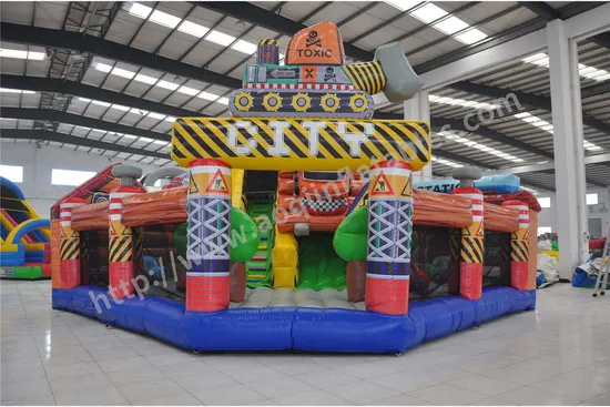 Amusement Park Building Inflatable Big Fun City for Sale (AQ01640)