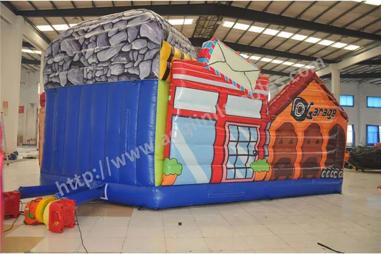 Amusement Park Building Inflatable Big Fun City for Sale (AQ01640)