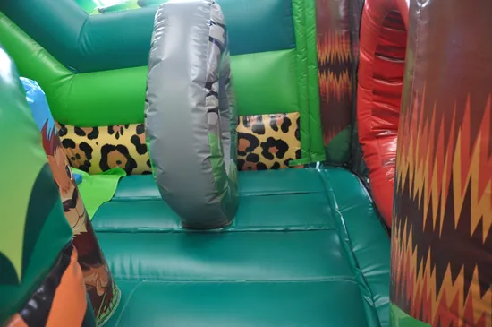 Animal Zoo Inflatable Park Safari Fun City Slide (AQ01761)