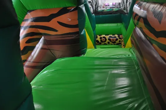 Animal Zoo Inflatable Park Safari Fun City Slide (AQ01761)