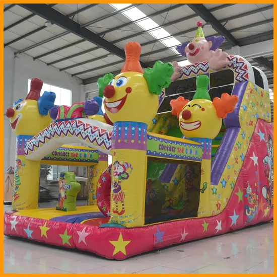 Aoqi Cheap Inflatable Amusement Park Slides High Clown Inflatable Slides