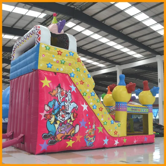 Aoqi Cheap Inflatable Amusement Park Slides High Clown Inflatable Slides