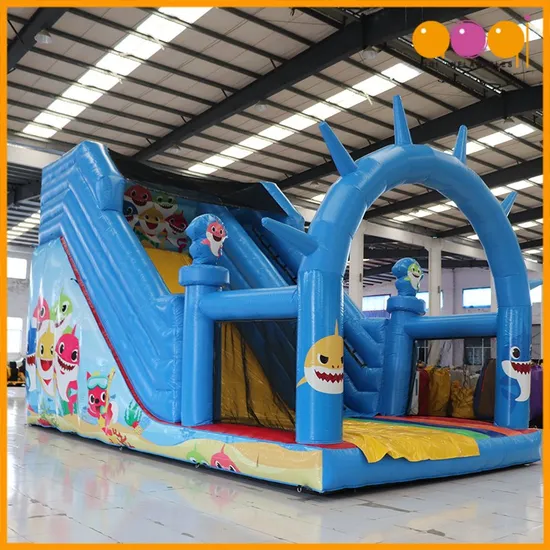 Aoqi Custom Ocean Inflatable Dry Slide for Children