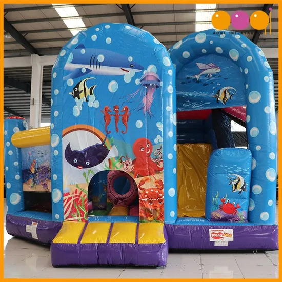 Aoqi Design Custom Inflatable Bounce House Indoor with Slide