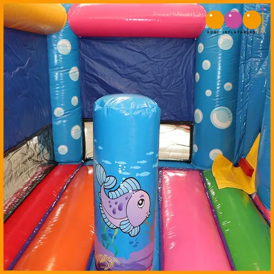 Aoqi Design Custom Inflatable Bounce House Indoor with Slide