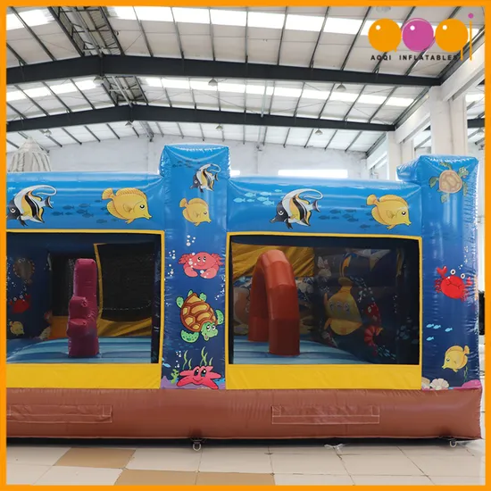 Aoqi Design Commercial Ocean Inflatable Bouncy Castle for Sale