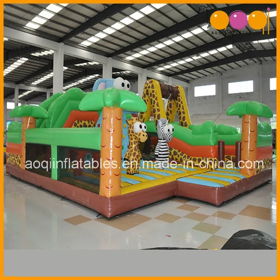 Aoqi Design Inflatable Fun City Bouncer for Kids (AQ01418)