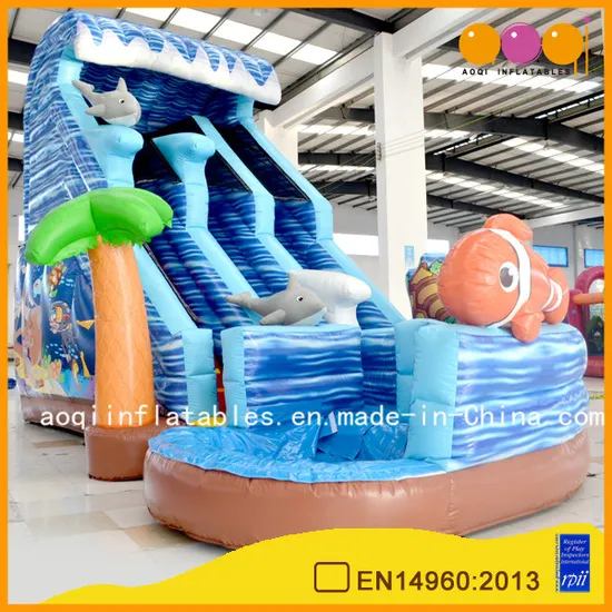 Aoqi Design Inflatable Ocean Slide for Kid (aq01407)