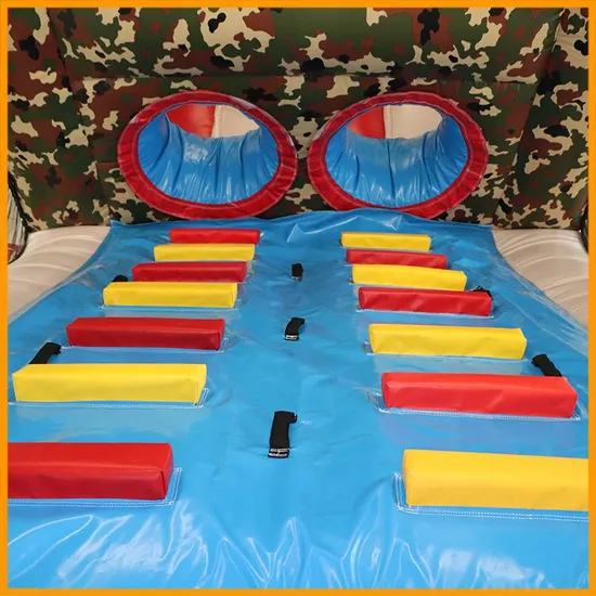 Aoqi Designed Camouflage Inflatable Assault Obstacle Course