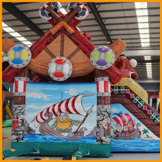 Aoqi Designed Viking Inflatable Bounce House Combo for Children (AQ01744)