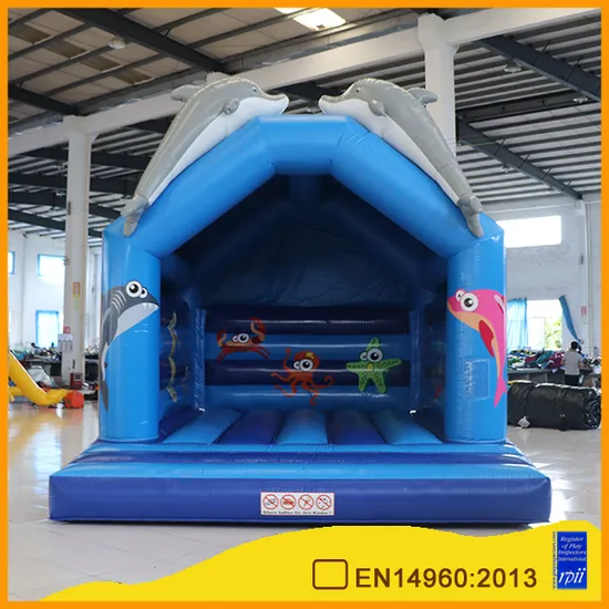 Aoqi Dolphin Inflatable Bounce House Commercial Clearance