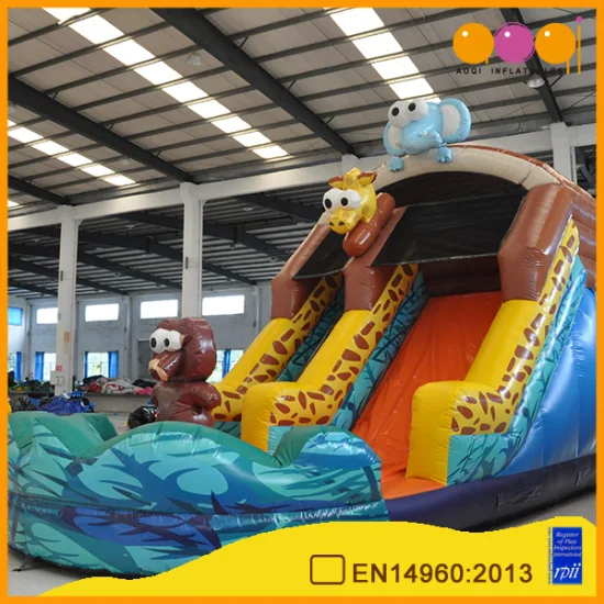 Aoqi Factory Custom Commercial Inflatable Super Kids Slide for Party