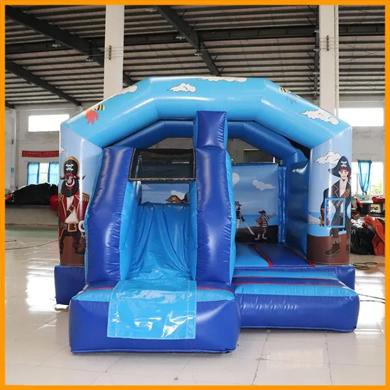 Aoqi Factory Pirate Inflatable Bounce House with Slide