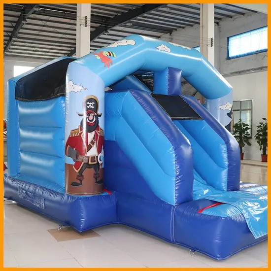 Aoqi Factory Pirate Inflatable Bounce House with Slide