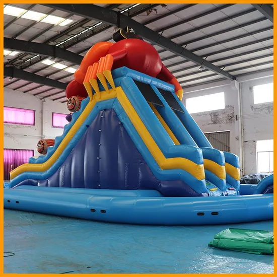 Aoqi New Designed Pirate Crab Inflatable Water Slide with Pool