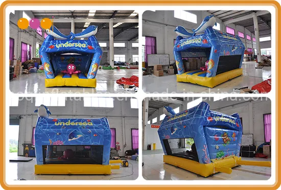 Aoqi Popular Design Undersea World Inflatable Bouncers for Kids (AQ01189)