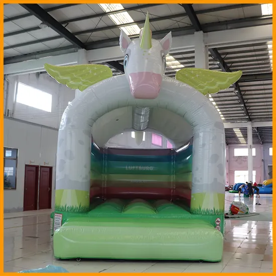 Aoqi Rainbow Unicorn Inflatable Bouncer Bounce House