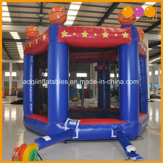 Basketball Bouncer Inflatable Jumping House Basketball Toss Game (AQ01788)