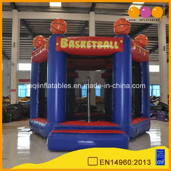 Basketball Bouncer Inflatable Jumping House Basketball Toss Game (AQ01788)