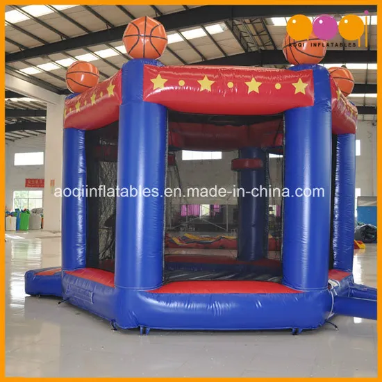 Basketball Bouncer Inflatable Jumping House Basketball Toss Game (AQ01788)