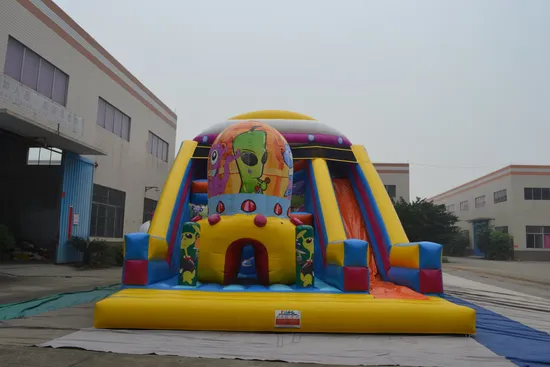 Big Outdoor Alien Corlorful Inflatable Slide (AQ01181)