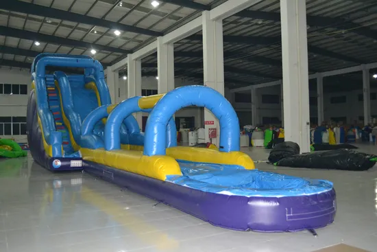 Blue High Wate Inflatabler Slides for Kid (AQ1036)