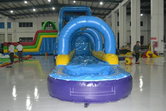 Blue High Wate Inflatabler Slides for Kid (AQ1036)