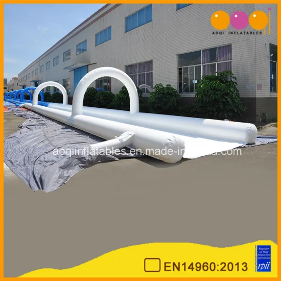 Blue and White Long Inflatable Slip and Slide Inflatable City Slide for Custom (AQ10125)