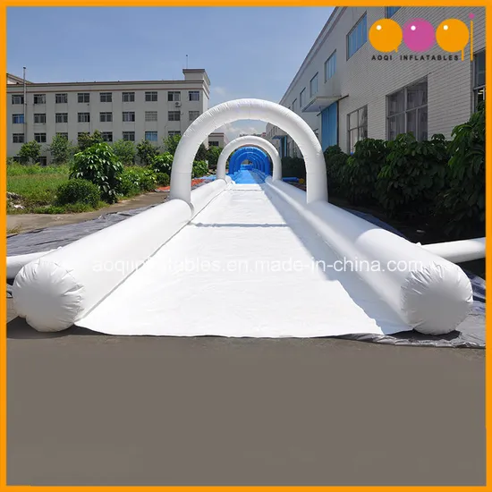 Blue and White Long Inflatable Slip and Slide Inflatable City Slide for Custom (AQ10125)