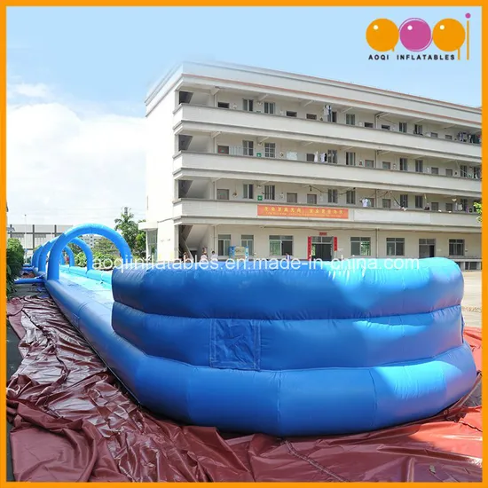 Blue and White Long Inflatable Slip and Slide Inflatable City Slide for Custom (AQ10125)