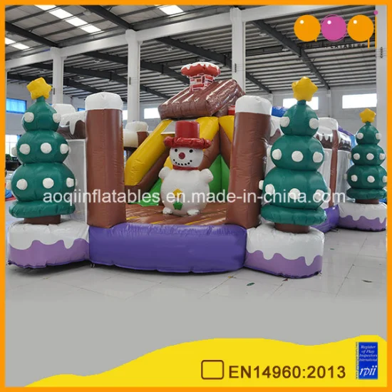 Christmas Inflatable Decoration Snowman Fun City Inflatable Christmas Tree Bouncer (AQ1344-4)