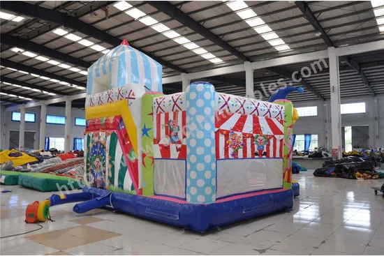 Circus Clown Inflatable Jumping Castle Moonwalk Bouncer for Sale (AQ01623)