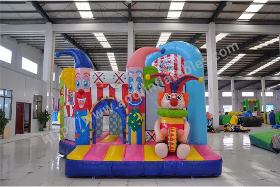 Circus Clown Inflatable Jumping Castle Moonwalk Bouncer for Sale (AQ01623)